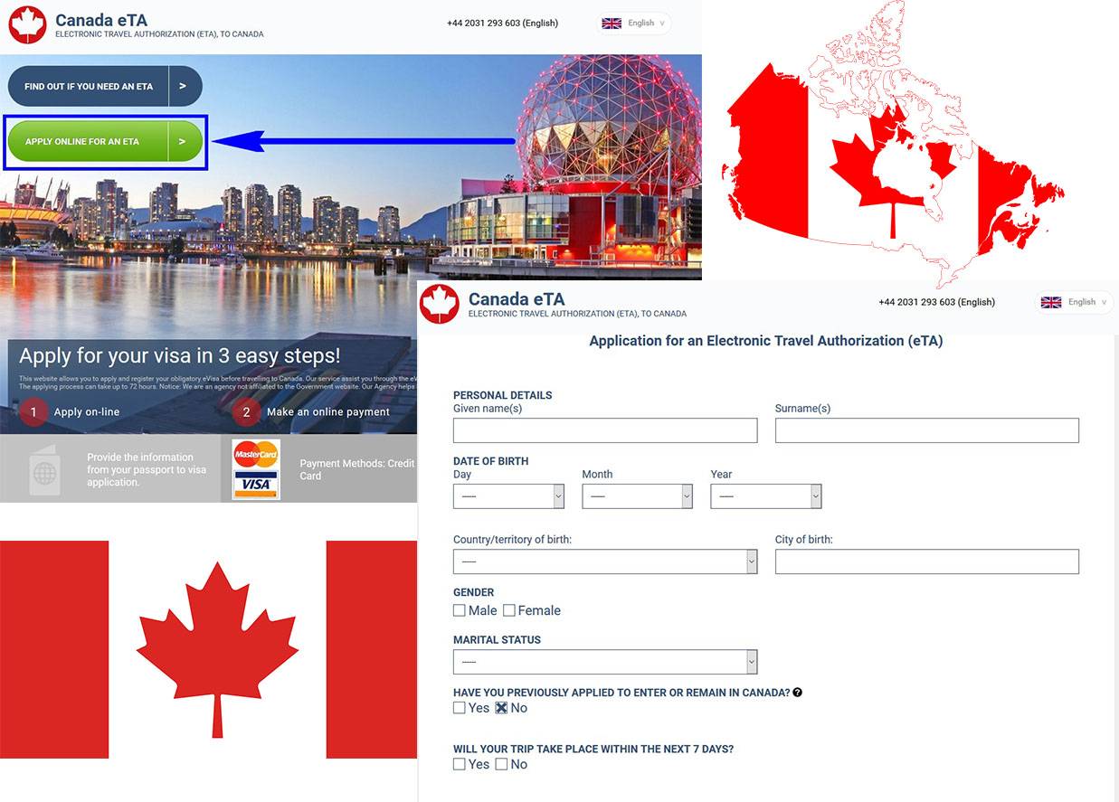 canada tourist visa steps