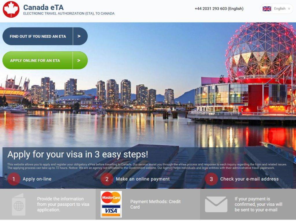 Canadian tourist visa