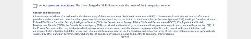 Canadian Tourist visa